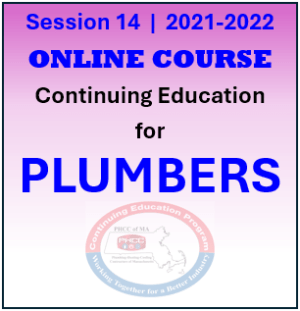 Session 14 ONLINE Continuing Education Course for PLUMBERS